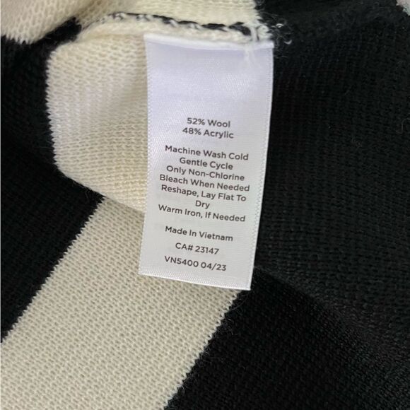 Talbots Milano Wool Striped Pullover Sweater - Picture 7 of 7